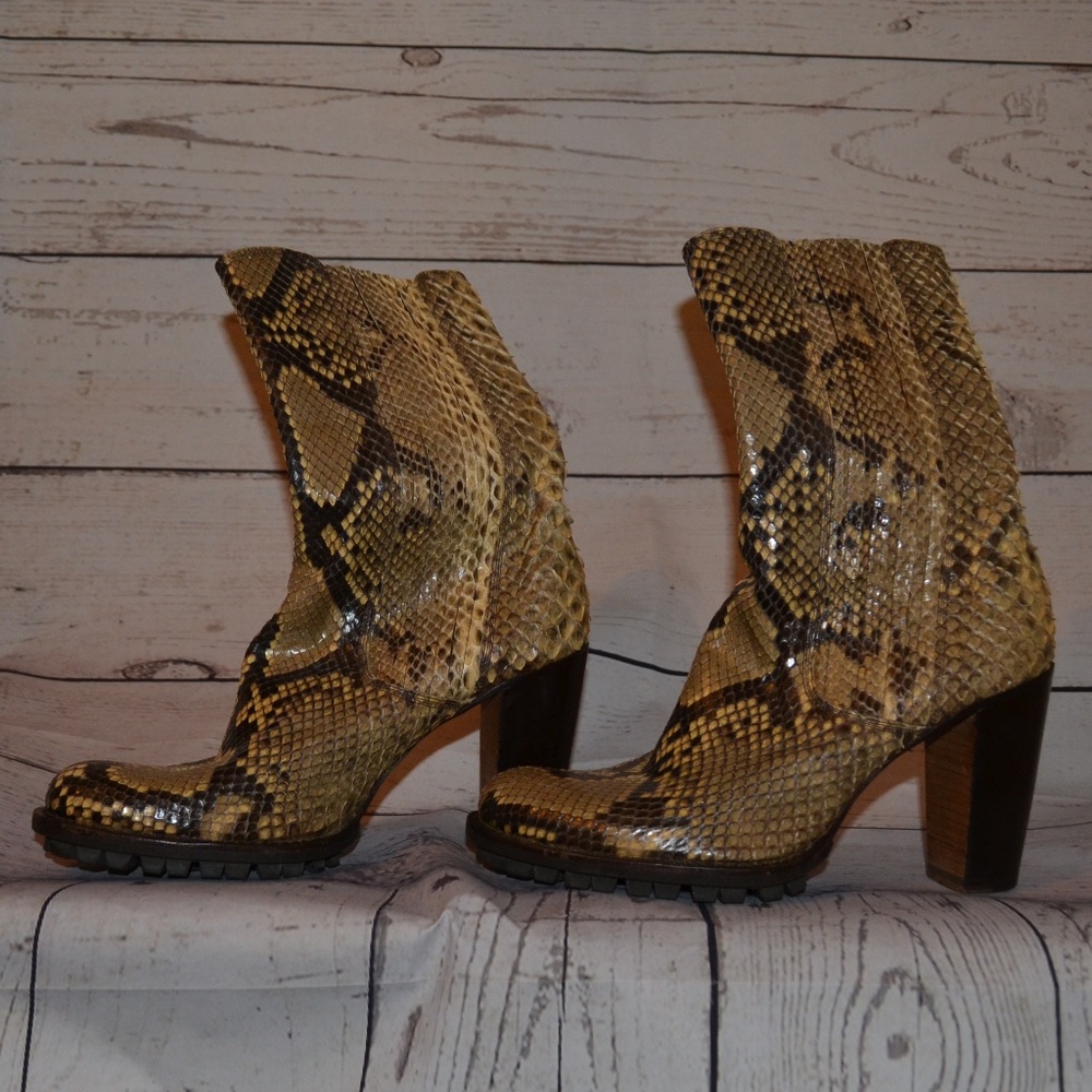 Rocco P. Vero Cuoio Python Snake Boot Vintage 37.5 - image 6